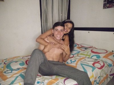 ThomandLiana naked stripping on cam for live sex video chat