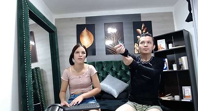 myke_and_shalom naked stripping on cam for live sex video chat