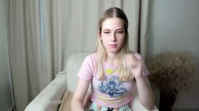 innocentblondyj naked stripping on cam for live sex video chat