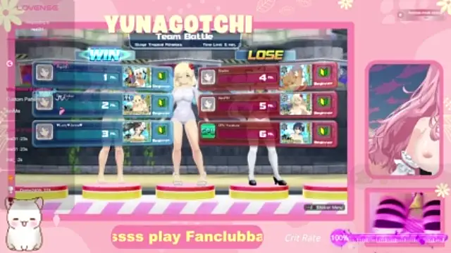 YunaGotchi naked strip on cam for live sex video chat