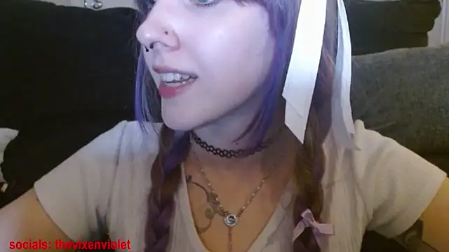 thevixenviolet naked strip on cam for live sex video chat